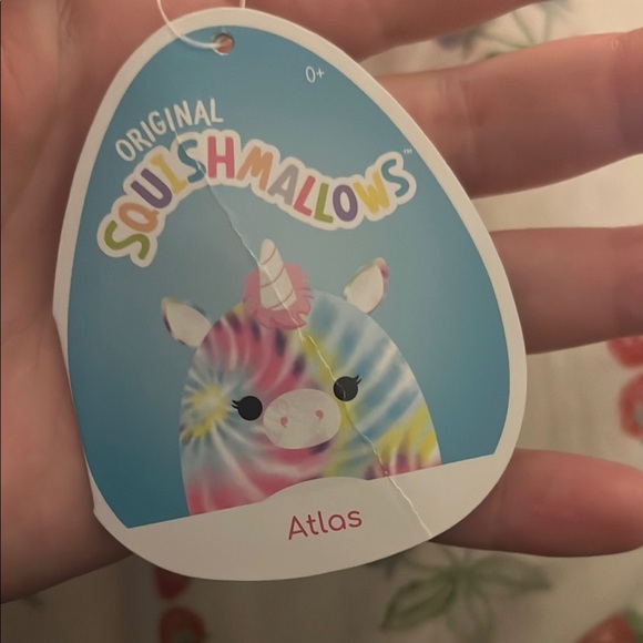 Rainbow Tie Dye Squishmallow Unicorn - Picture 3 of 3